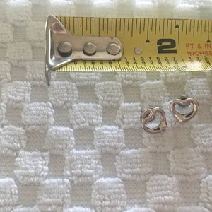 Tiffany & Co. - Elsa PERETTI , Open Heart Sterling Silver Stud Earrings.